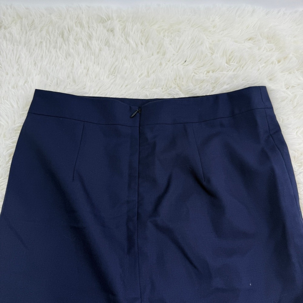 Maureen Gallagher Wool Pencil Skirt Career Office Navy Blue Waist 29 Vintage VTG - Picture 11 of 11